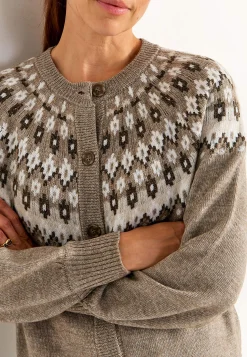 Jacquardmønstret cardigan