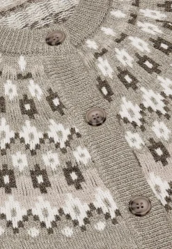 Jacquardmønstret cardigan