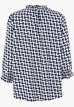 Jacquardvævet bluse