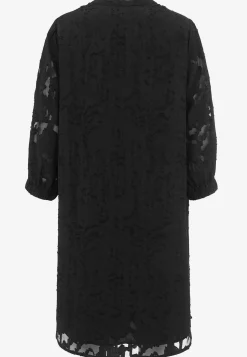 Jacquardvævet, næsten gennemsigtig kjole