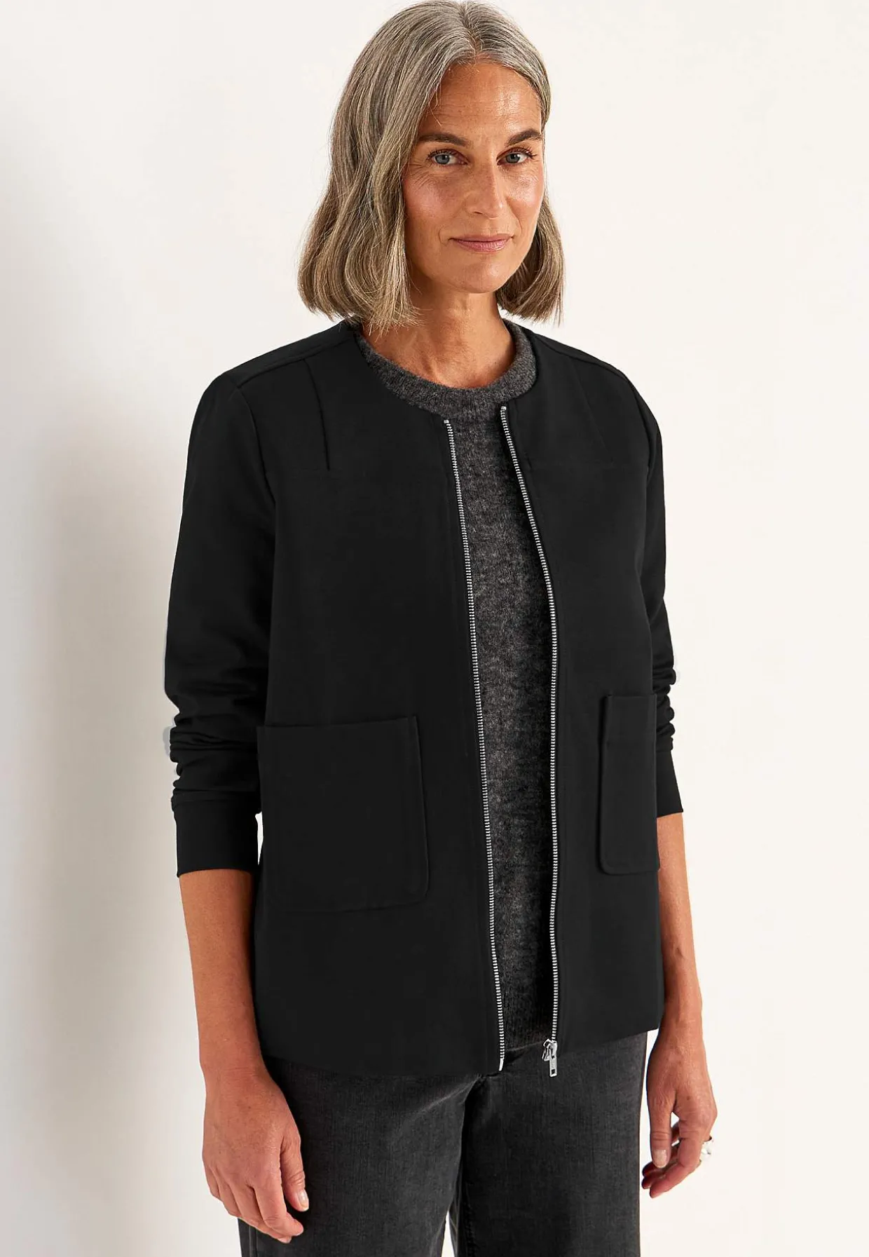 Jakke Premium i Punto di Roma jersey Mona | Cellbes