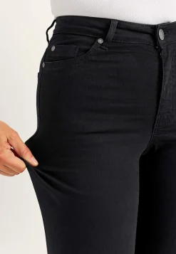 Jeans i denim med superstræk Ella