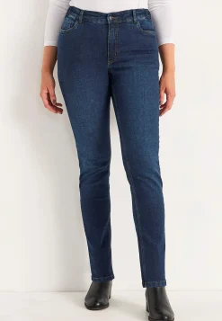 Jeans med elastik i siderne Elsa