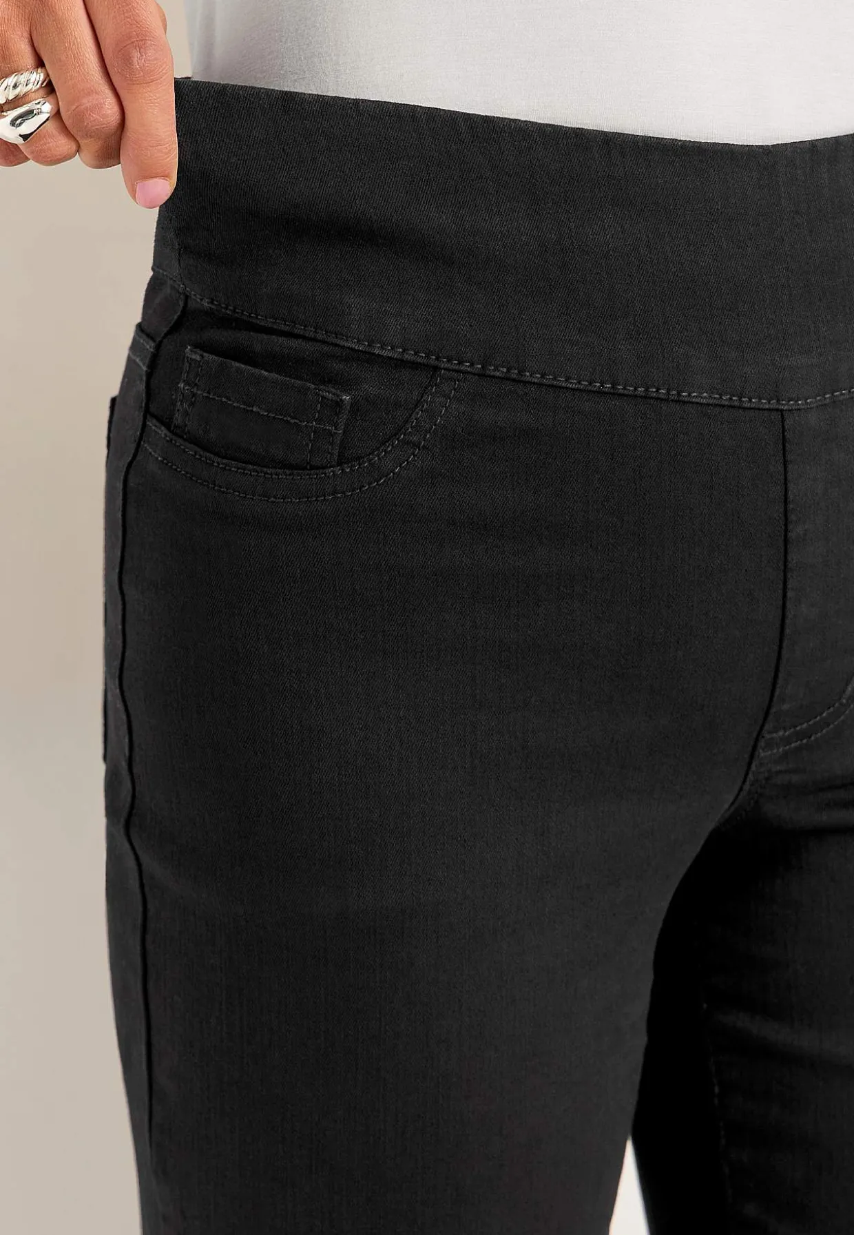 Jeans med høj elastisk talje Elisa