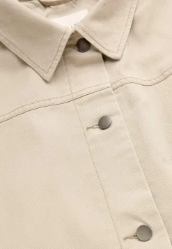 Jeansjakke med bindebånd