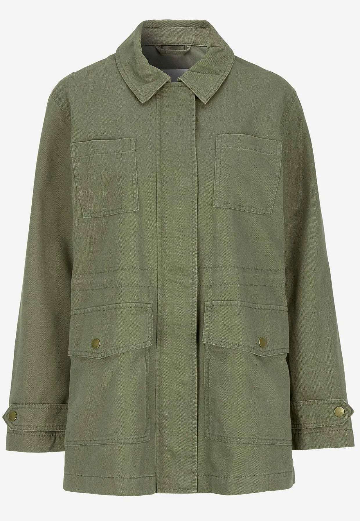 Jeansjakke med lynlås