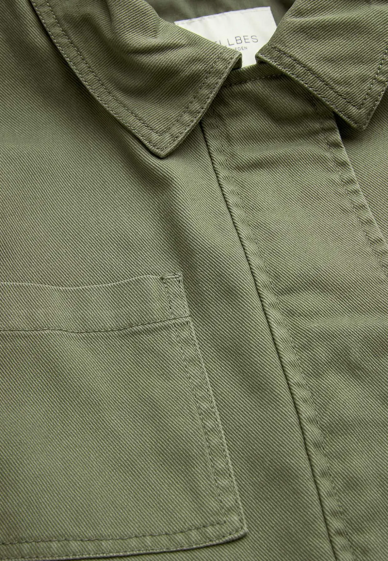 Jeansjakke med lynlås