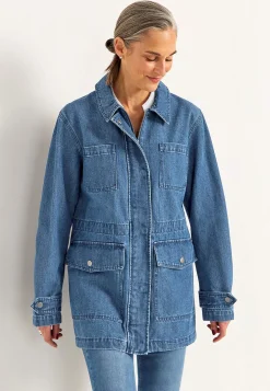 Jeansjakke med lynlås | Cellbes