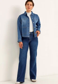 Jeansjakke uden stræk