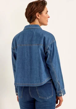 Jeansjakke uden stræk