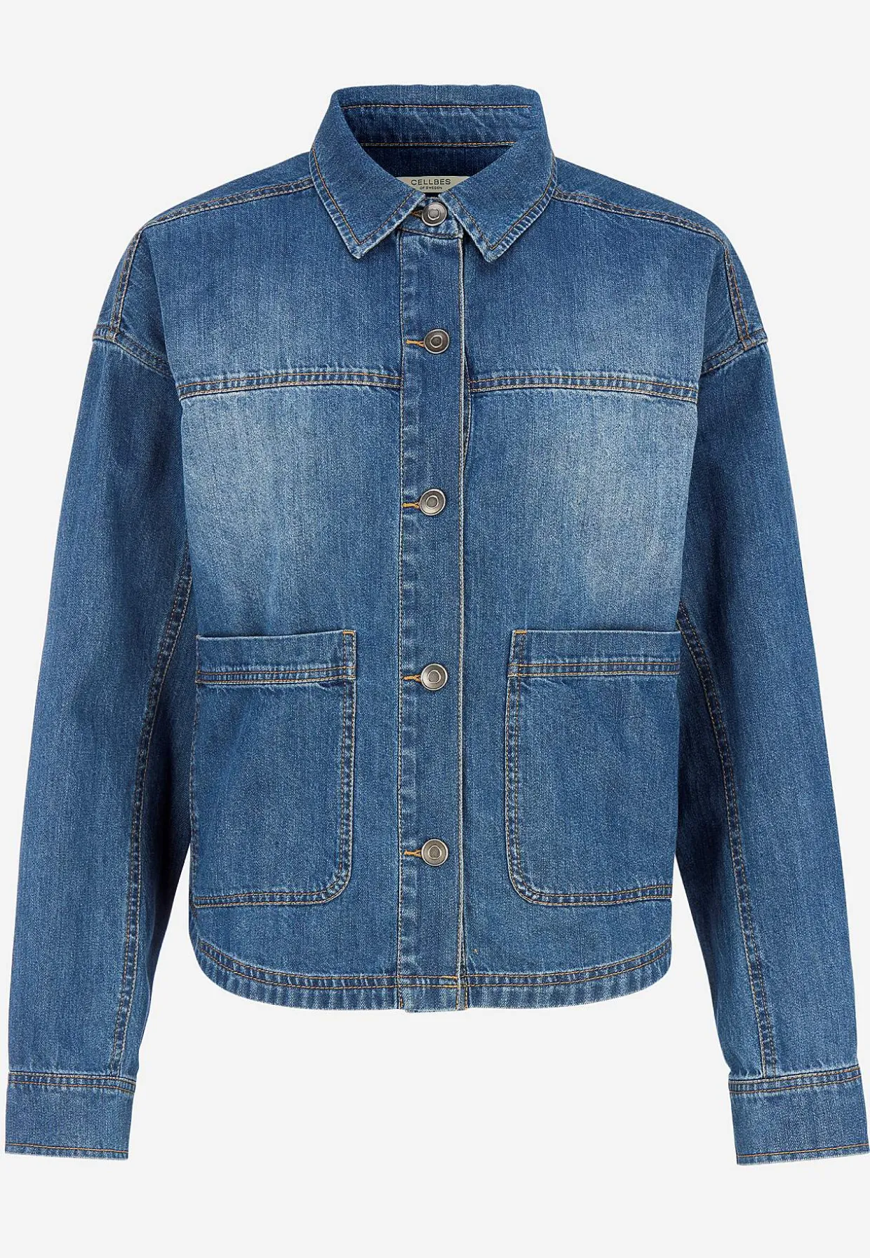 Jeansjakke uden stræk