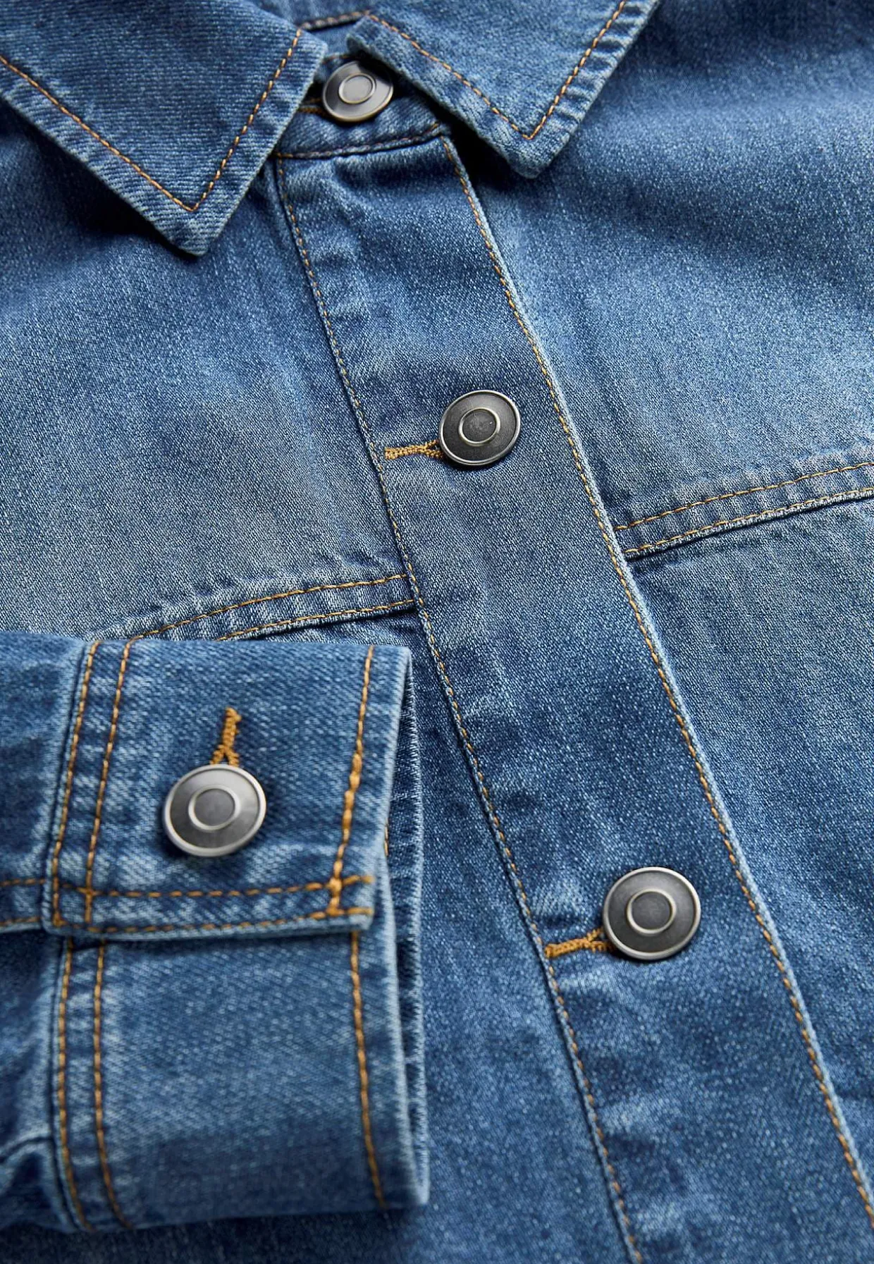 Jeansjakke uden stræk