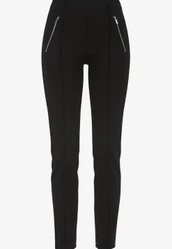 Jerseybukser med syede pressefolder Lisa