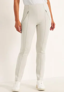 Jerseybukser med syede pressefolder Lisa