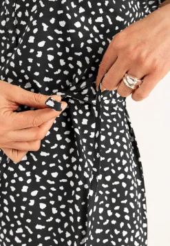 Jerseykjole med bindebånd