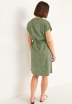 Jerseykjole med bindebånd