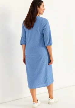 Jerseykjole med broderet hulmønster | Cellbes