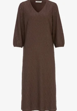 Jerseykjole med broderet hulmønster | Cellbes