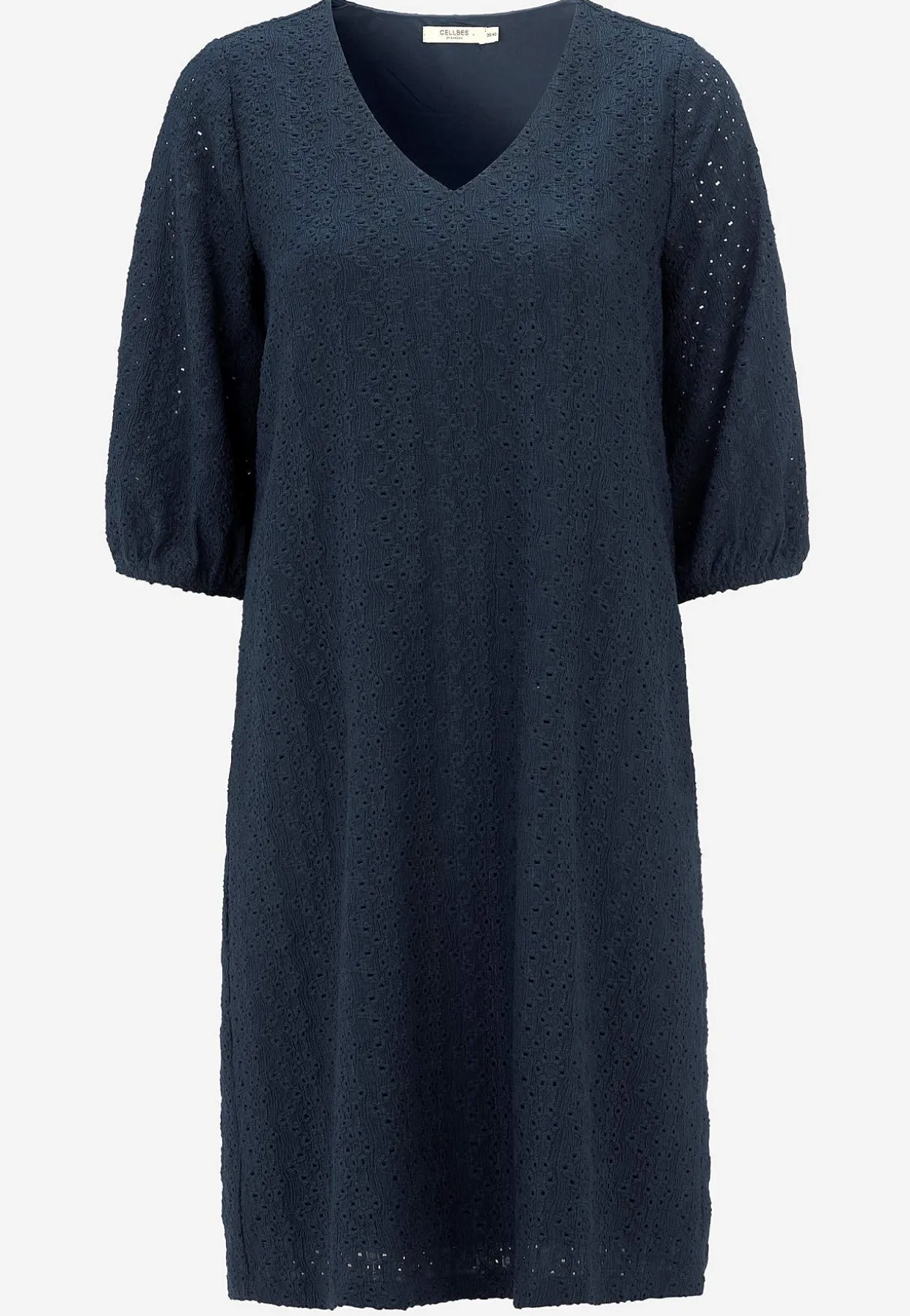 Jerseykjole med hulbroderi