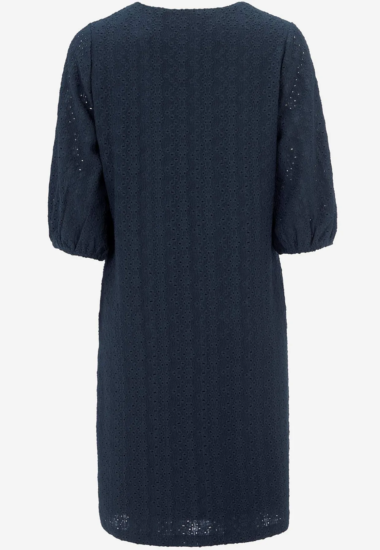 Jerseykjole med hulbroderi