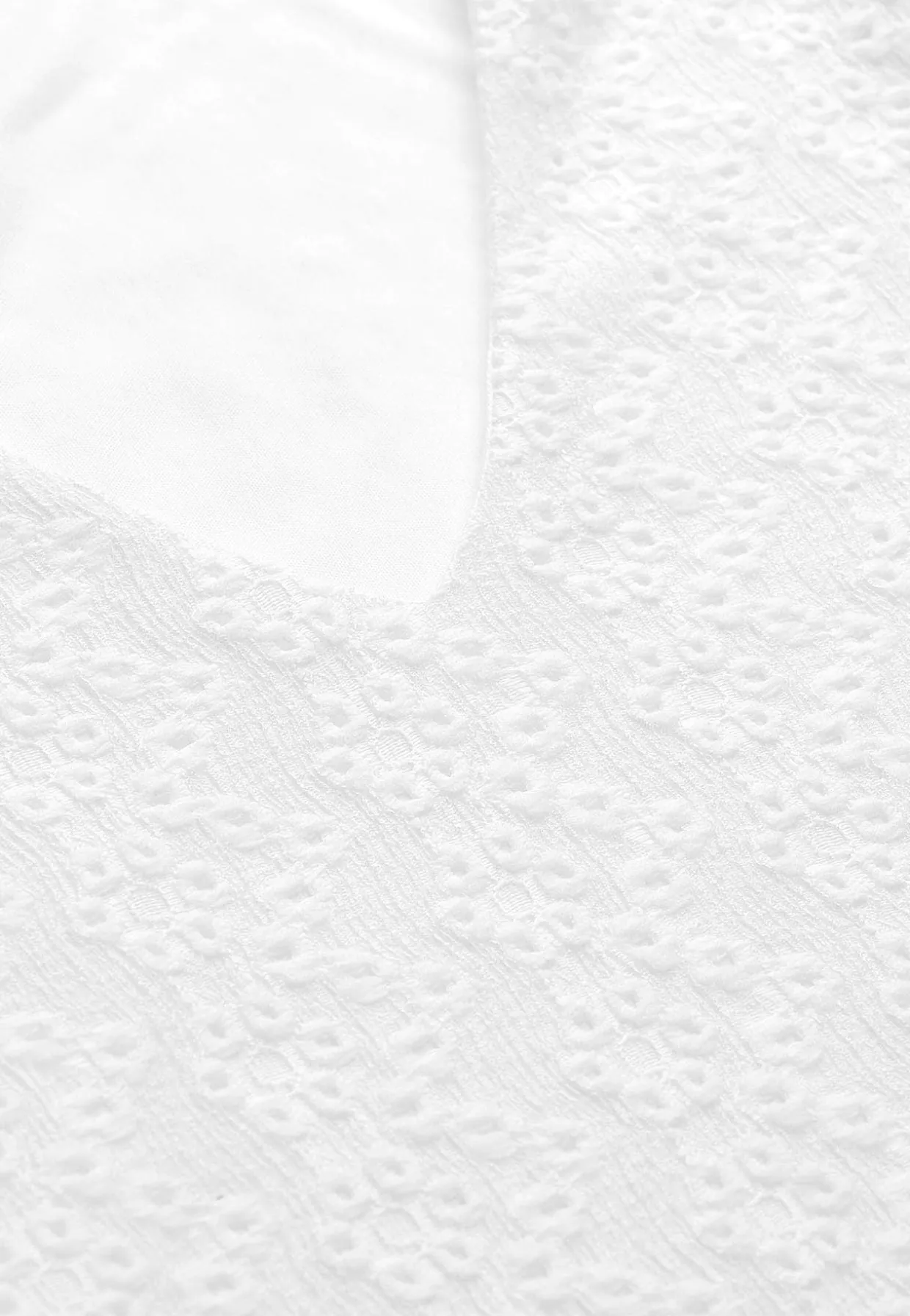 Jerseykjole med hulbroderi