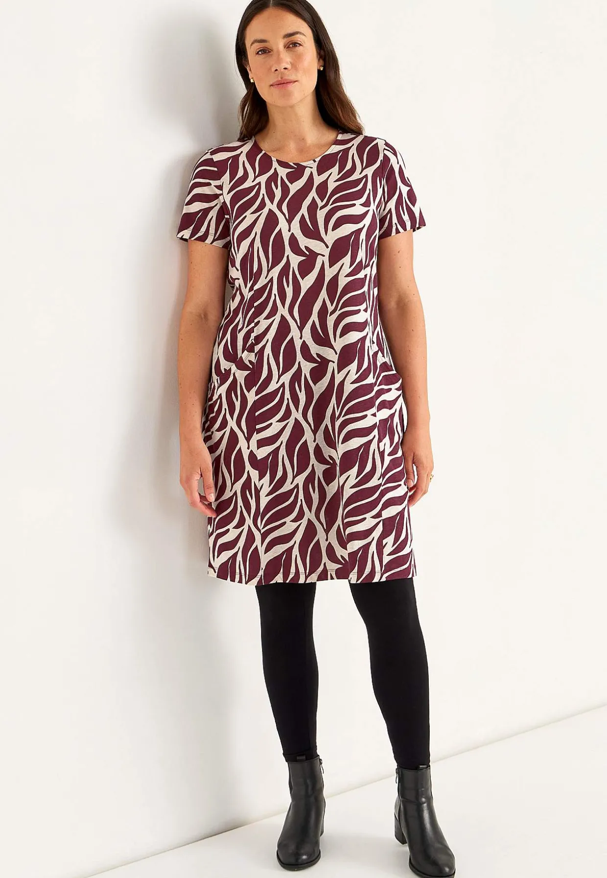 Jerseykjole med lommer