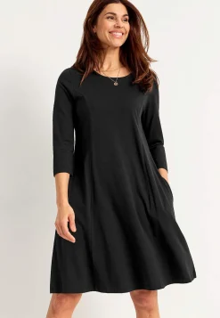 Jerseykjole med lommer