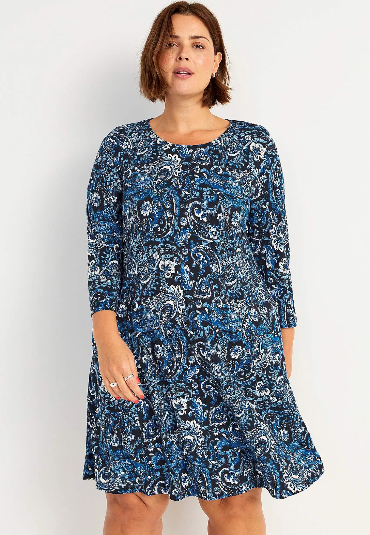 Jerseykjole med lommer