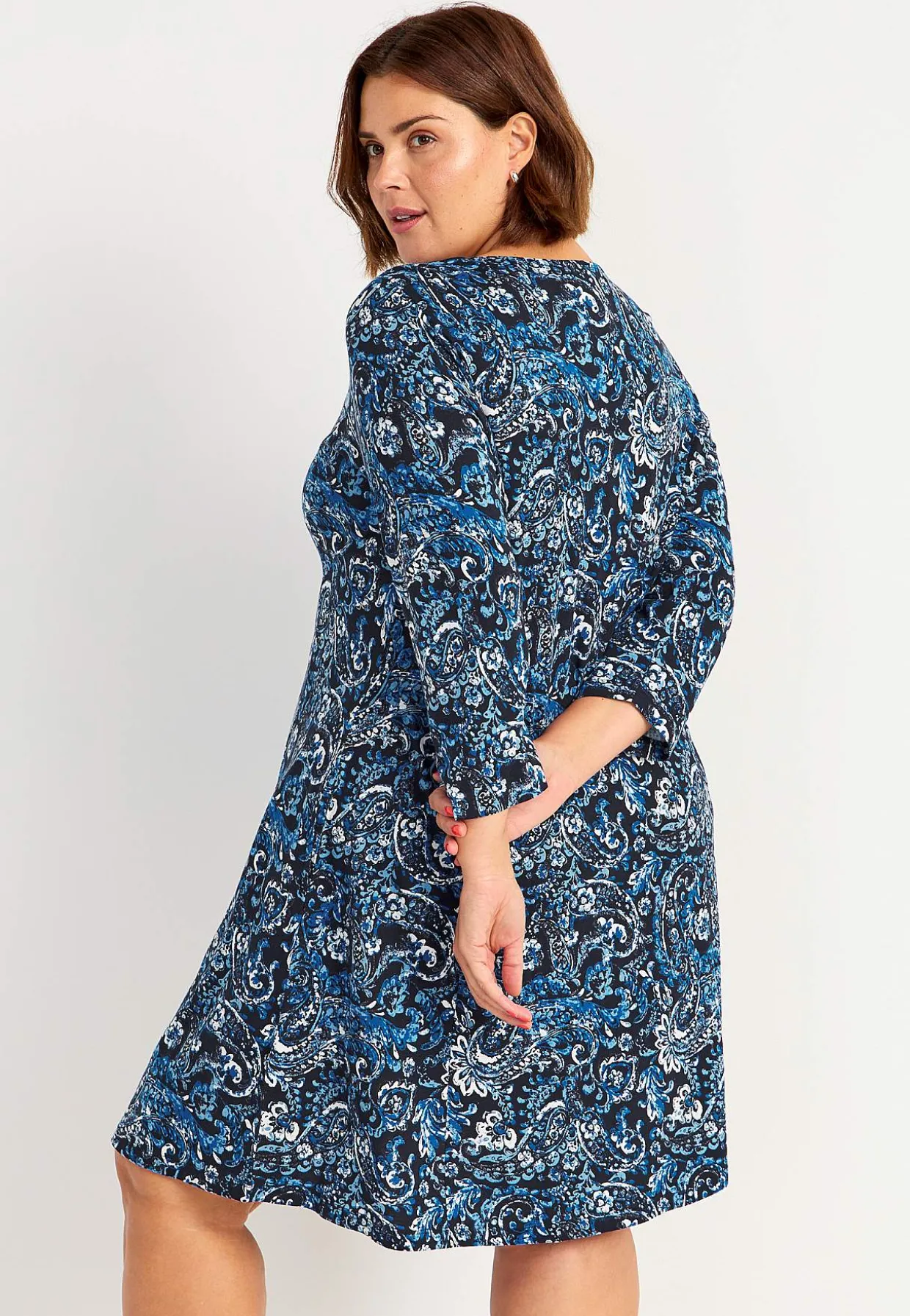 Jerseykjole med lommer