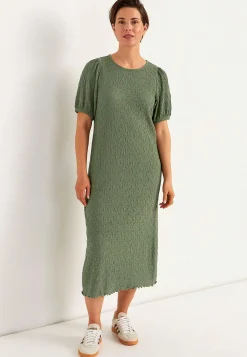 Jerseykjole med struktur