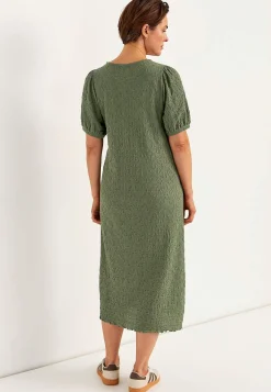 Jerseykjole med struktur