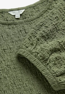 Jerseykjole med struktur