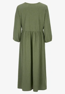 Jerseykjole med strukturmønster