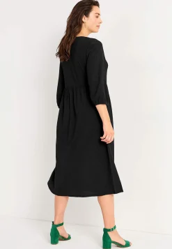 Jerseykjole med strukturmønster