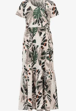 Jerseykjole med volant