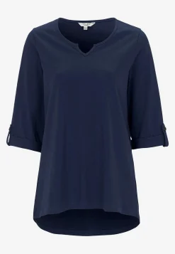 Jerseytop med 3/4 lange ærmer