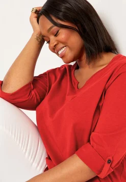 Jerseytop med 3/4 lange ærmer | Cellbes