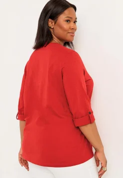 Jerseytop med 3/4 lange ærmer | Cellbes