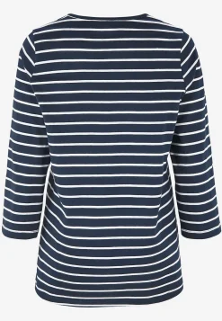 Jerseytop med 3/4 lange ærmer