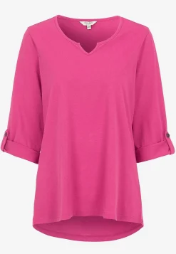 Jerseytop med 3/4 lange ærmer