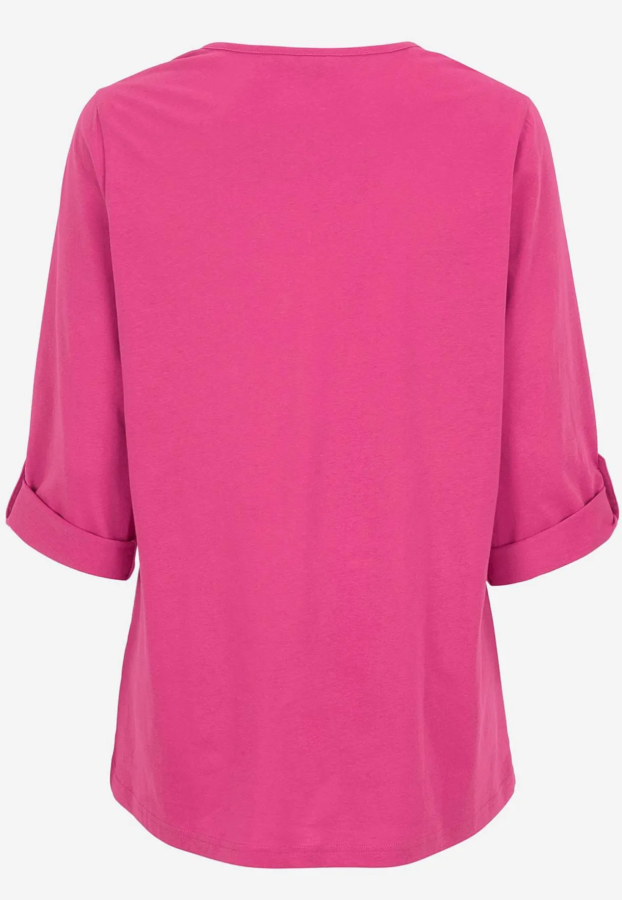 Jerseytop med 3/4 lange ærmer