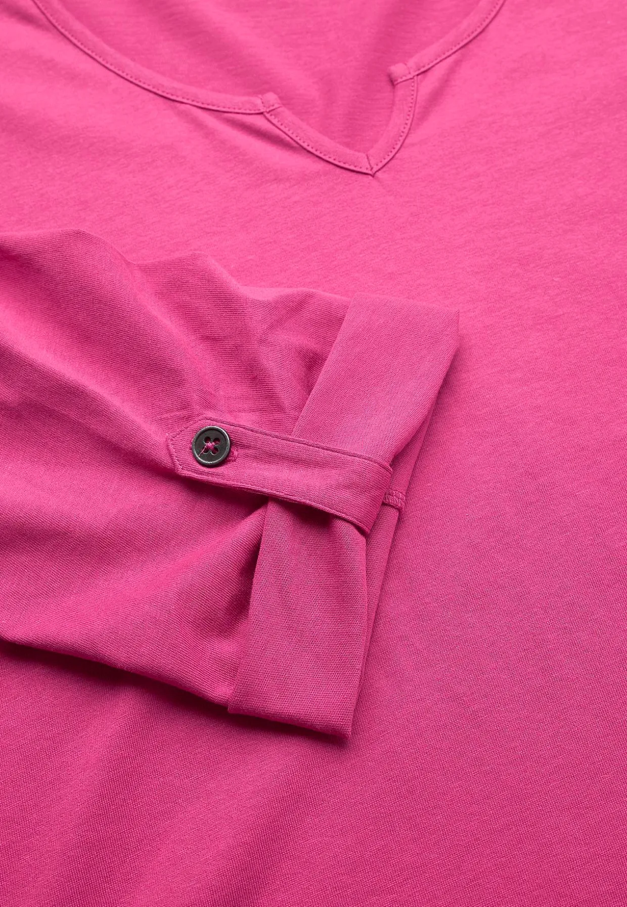 Jerseytop med 3/4 lange ærmer