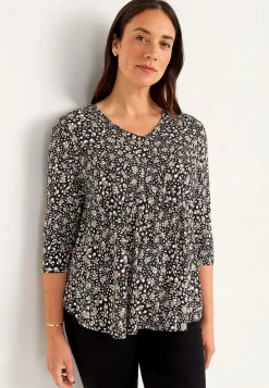 Jerseytop med 3/4 ærme | Cellbes