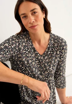 Jerseytop med 3/4 ærme | Cellbes