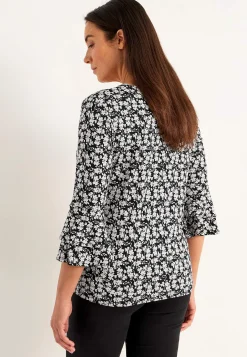 Jerseytop med flagrende ærmer