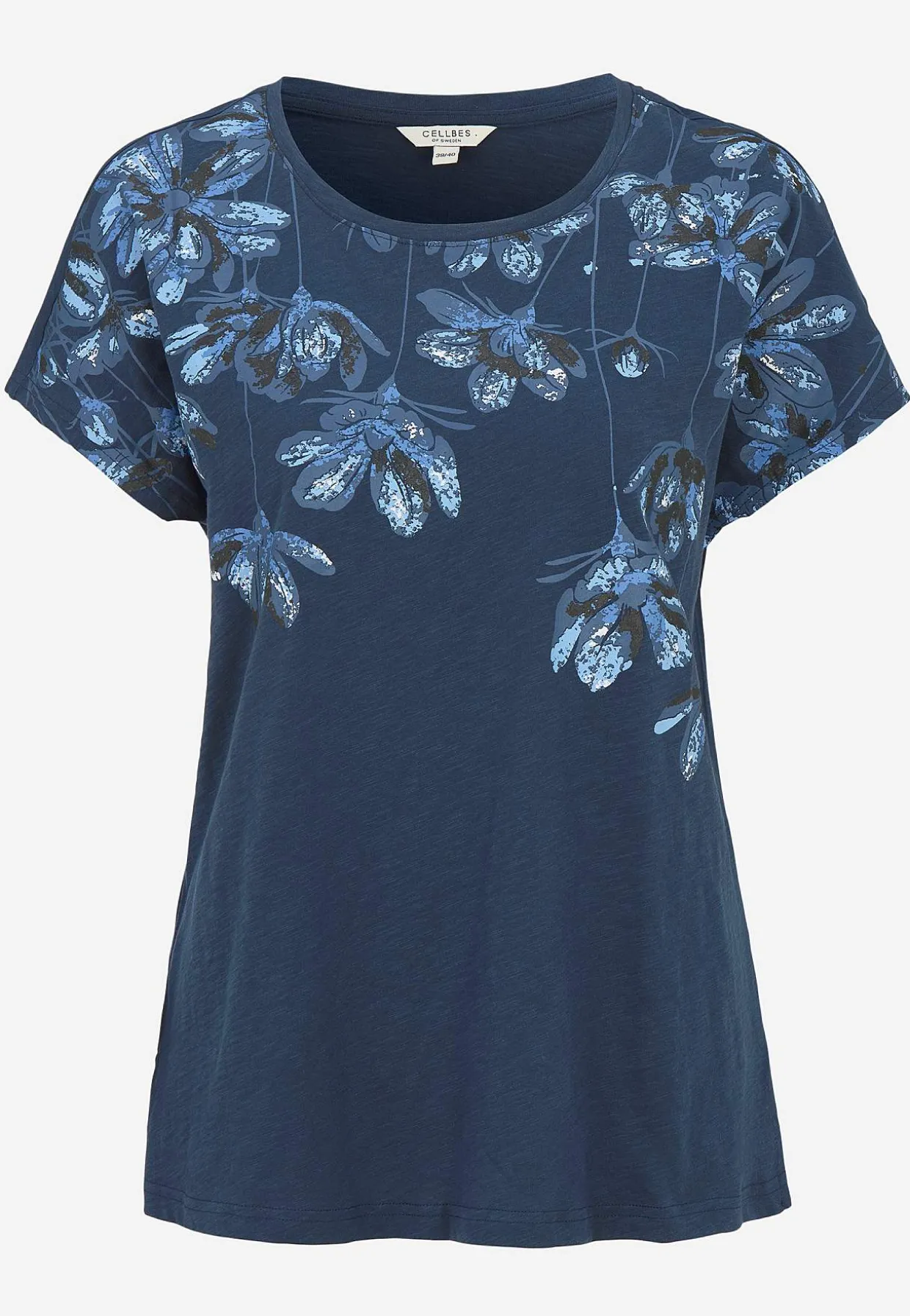 Jerseytop med korte ærmer