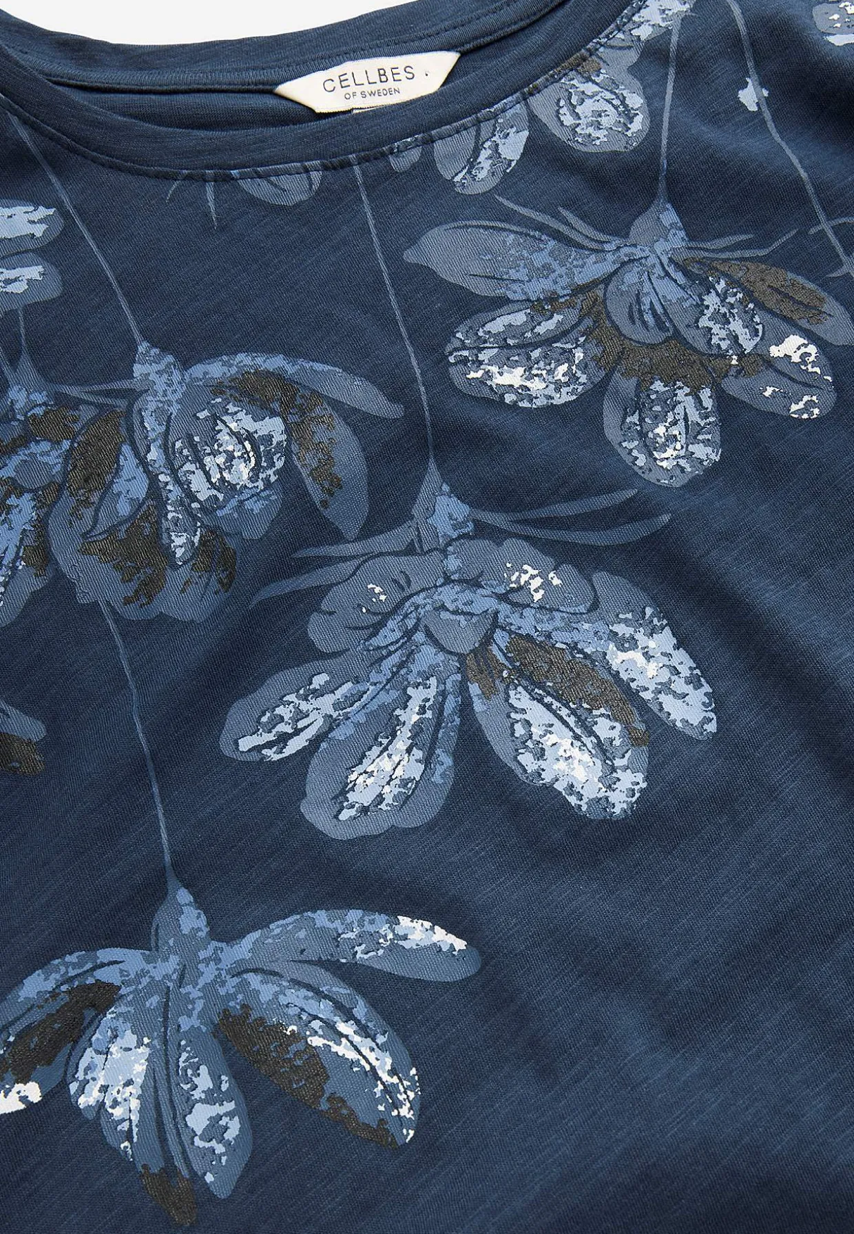 Jerseytop med korte ærmer