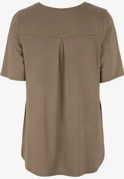 Jerseytop med korte ærmer