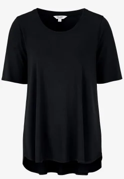 Jerseytop med korte ærmer