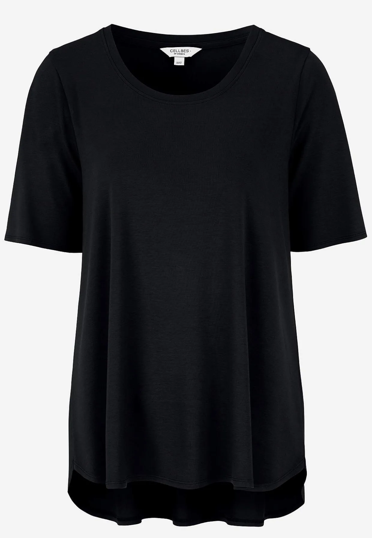 Jerseytop med korte ærmer